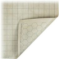 [아마존베스트]Chessex Role Playing Play Mat: Battlemat Double-Sided Reversible Mat for RPGs and Miniature Figure Games (26 in x 23 1/2 in) Squares/Hexes