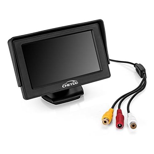  Chetoo Rear View Camera Car Rear View with Night Vision 12 LED 170° Angle Waterproof Reversing System + 4.3 Inch LCD Car Monitor