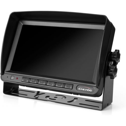  Chetoo Rear View Camera 18 IR LED Waterproof Reversing System Camera + 7 Inch TFT LCD Car Monitor (Two Brackets)