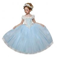 Chfcmboon Frozen Kids Girls Dresses Costume Snow White Princess Party Fancy Dress + Cape New Year Gift