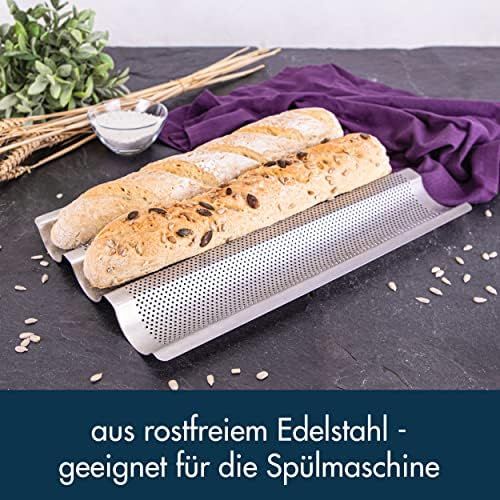  [아마존베스트]chg EasyDo 3532-00 Baguette Baking Tray Rustproof Stainless Steel