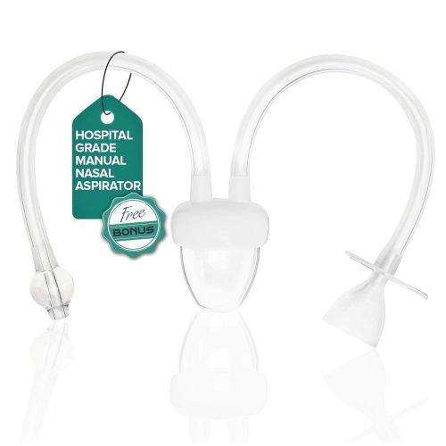  [아마존베스트]Chibello Baby Nasal Aspirator-Provides Safe Nose Suction and Gently Clears Infants Mucus. Battery Operated with 3 sizes of Silicone Tips and Manual Snot Booger Sucker and Remover f