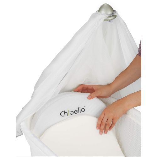  [아마존베스트]Chibello Bassinet Wedge Baby Pillow 12-Degree Incline Reflux Sleeper Premium Cotton Cover and...