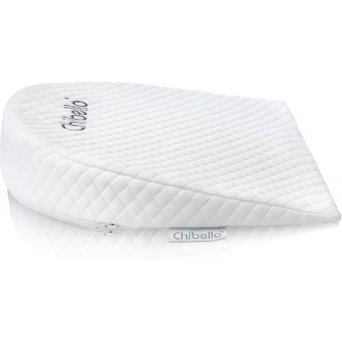  [아마존베스트]Chibello Bassinet Wedge Baby Pillow 12-Degree Incline Reflux Sleeper Premium Cotton Cover and...