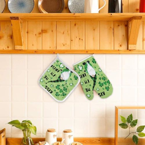  Chic D Kitchen Oven Mitts Gloves and Pot Holders Sets,Abstract Wood Texture Blue Abstract Mountain Range Heat Resistant Oven Mittens and Potholders Hot Pads Set Non Slip for Cooking BBQ B