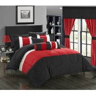Chic Home 20-Piece Whitehall Bed In a Bag Comforter Set Queen, Red