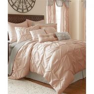 Chic Home CS0868-US 24 Piece Quilted Embroidered Complete Comforter Bed Set, Beige -Queen