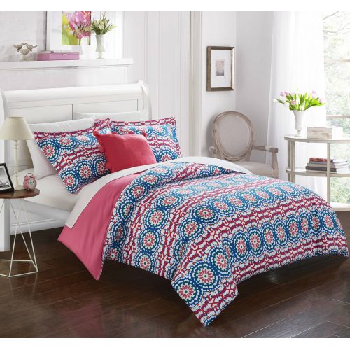  Chic Home Chiko 3 Piece Reversible Duvet Cover Set