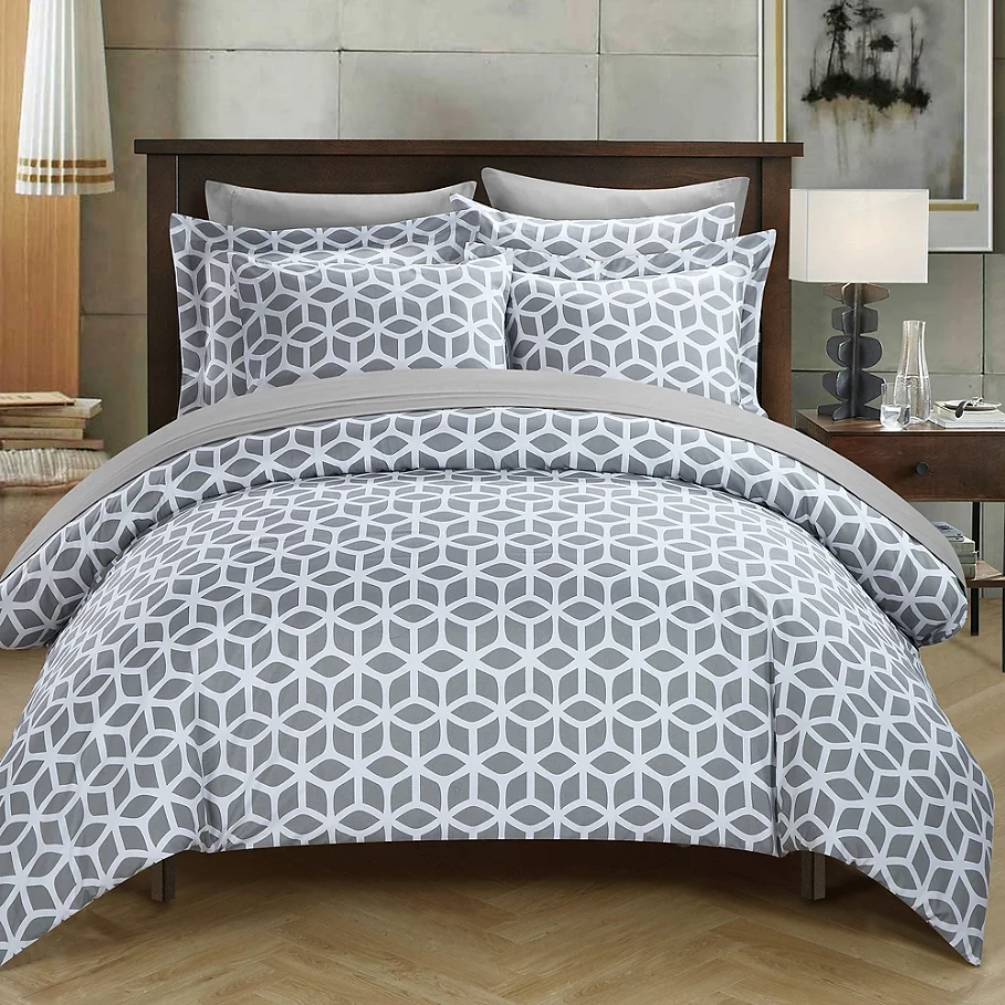  Chic Home Avaline 3-Piece Reversible Duvet Cover Set