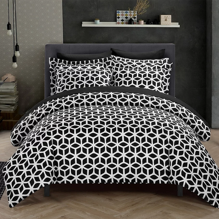  Chic Home Avaline 3-Piece Reversible Duvet Cover Set