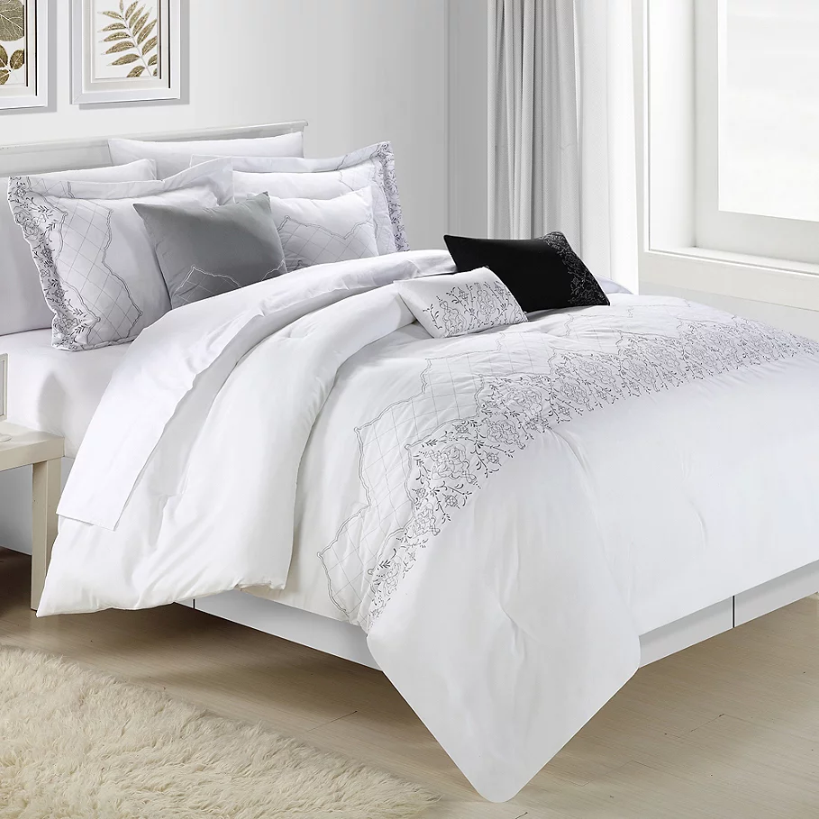 Chic Home Gracia 12-Piece Comforter Set in White