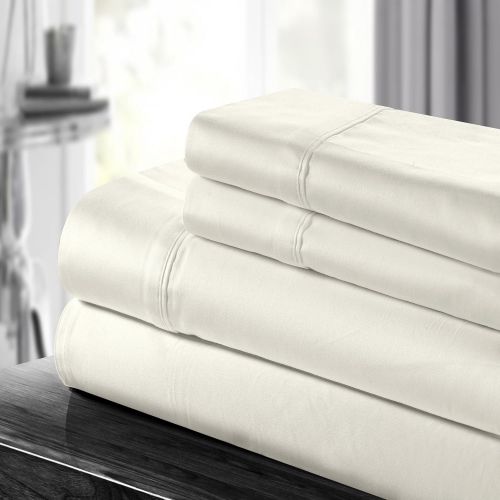  Chic Home 500 Thread Count Sheet Set, Queen, Beige