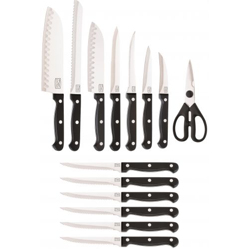  Chicago Cutlery Essentials 15-Piece Knife Block Set
