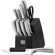 Chicago Cutlery Malden 16 Piece Stainless Steel Kitchen Knife Set that Resists Rust, Stains, and Pitting Kitchen Knife Block Set with