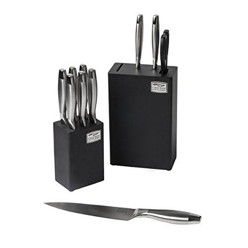  Chicago Cutlery 1118373 12-Piece Uptown Dual Block Set, Stainless Steel