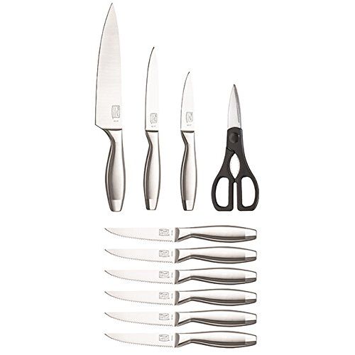  Chicago Cutlery 1118373 12-Piece Uptown Dual Block Set, Stainless Steel