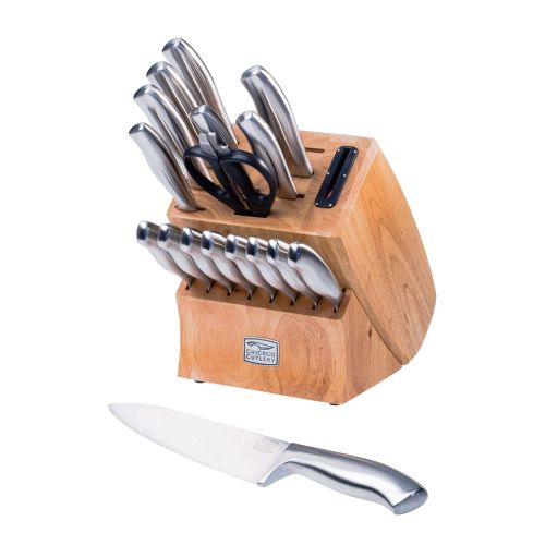  Chicago Cutlery Insignia Steel 18-Piece knife set with block