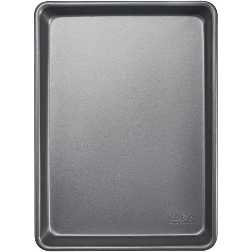  Chicago Metallic Commercial II Non-Stick Small Cookie/Baking Sheet, 12.25 by 8.75, Gray