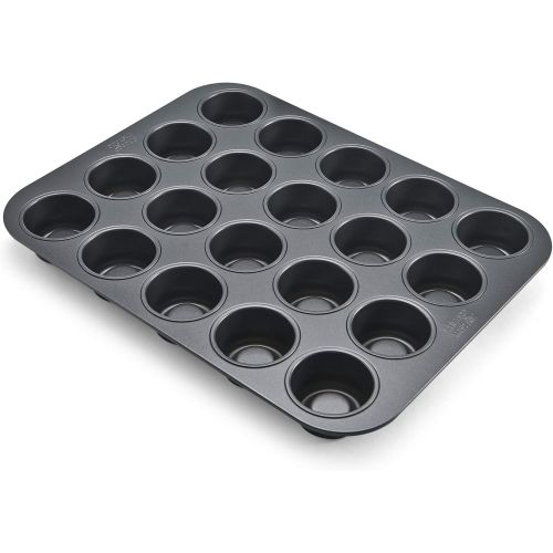 시카고스케이트 Chicago Metallic Professional 20-Cup Tea Cake Pan, 14-Inch-by-10.5-Inch: Muffin Pans: Kitchen & Dining