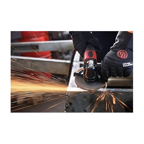  Chicago Pneumatic CP7545-B - Air Grinder Tool, Welder, Woodworking, Automotive Car Detailing, Stainless Steel Polisher, Heavy Duty, Right Angle Grinder, 4.5 Inch (115 mm), 1.13 HP/840W - 12000RPM