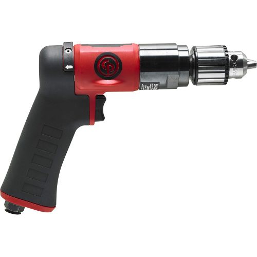  [아마존베스트]Chicago Pneumatic CP9790C Composite Lightweight Reversible Air Drill with Pistol Grip, 3/8-Inch Keyed Chuck, 2,100 RPM, 8941097900