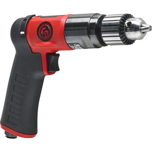  [아마존베스트]Chicago Pneumatic CP9790C Composite Lightweight Reversible Air Drill with Pistol Grip, 3/8-Inch Keyed Chuck, 2,100 RPM, 8941097900