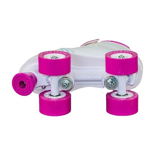 시카고스케이트 Chicago Girls Sidewalk Roller Skates - Size 3, White