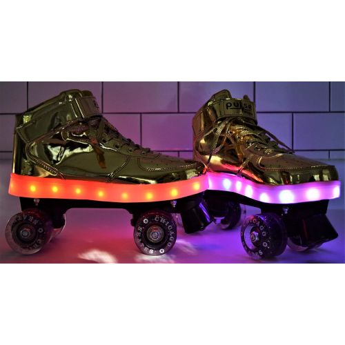 시카고스케이트 Chicago Skates Pulse Light Up Quad Skates