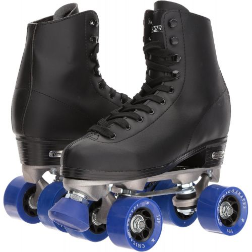 시카고스케이트 CHICAGO SKATES Mens Classic Roller Skates - Premium Black Quad Rink Skates