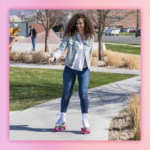시카고스케이트 [무료배송]2일배송/시카고스케이트 7사이즈 Chicago Skates Chicago Womens Classic Roller Skates - Premium White Quad Rink Skates