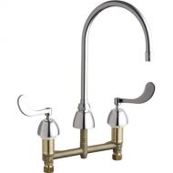 Chicago Faucets 201-GN8AE3-317XKAB Commercial Grade High Arch Kitchen Faucet, Chrome
