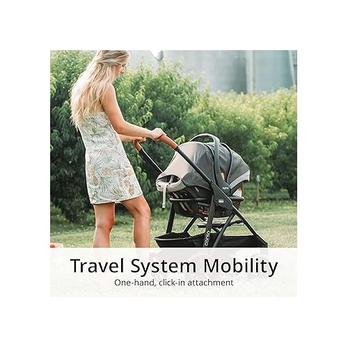 치코 Chicco KeyFit 35 Zip ClearTex Infant Car Seat and Base - Rear-Facing for 4-35 lbs Infants, With Head/Body Support, Zip Shield, Compatible with Chicco Strollers