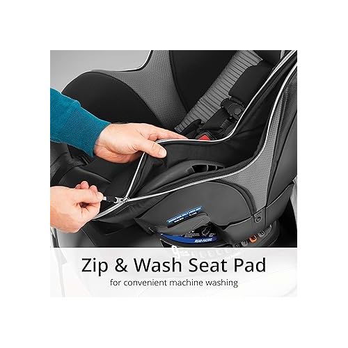 치코 Chicco NextFit Max Zip Air | Convertible Car Seat| Rear-Facing Seat for Infants 12-40 lbs. | Forward-Facing Toddler Car Seat 25-65 lbs. | Baby Travel Gear