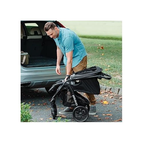 치코 Chicco Bravo LE ClearTex Quick-Fold Stroller - Pewter | Grey