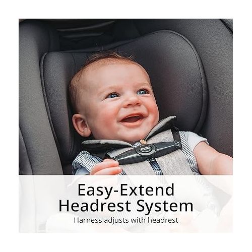 치코 Chicco KeyFit 35 Infant Car Seat and Base - For 4-35 lb Infants, Includes Support, Compatible with Strollers - Cove/Grey