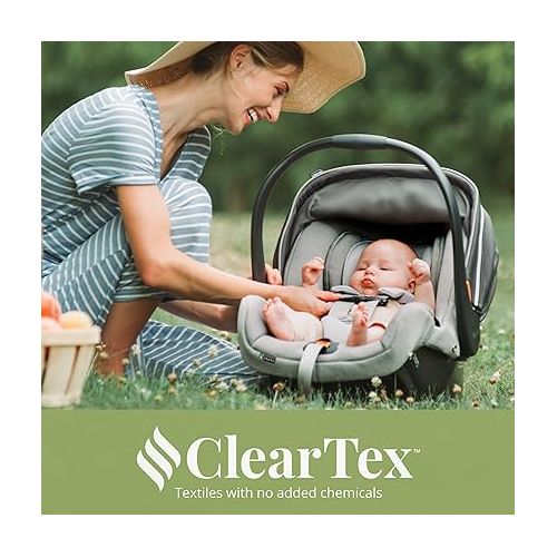 치코 Chicco KeyFit 35 Infant Car Seat and Base - For 4-35 lb Infants, Includes Support, Compatible with Strollers - Cove/Grey