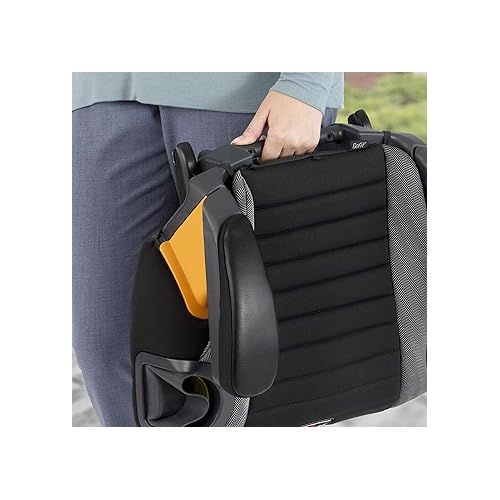 치코 Chicco GoFit Plus Backless Booster Car Seat with LATCH Attachment and Quick-Release LATCH Removal, Portable Travel Booster Seat for children 40-110 lbs. | Iron/Black