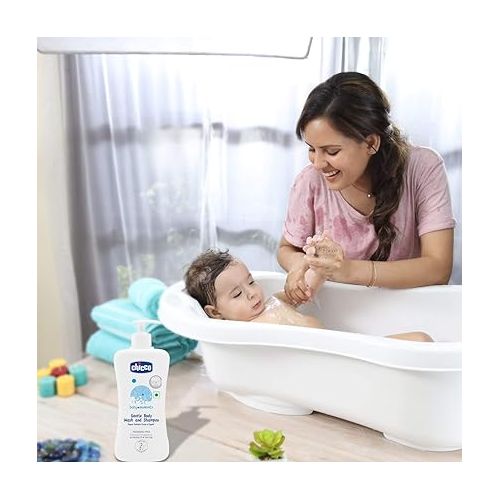 치코 Chicco Baby Moments Gentle Body Wash and Shampoo (500ml)