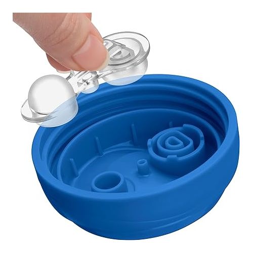 치코 Chicco 7oz. Semi-Soft Trainer with Bite-Resistant Spout and Spill-Free Lid | Removable, Non-Slip Handles | Top-Rack Dishwasher Safe | Easy to Hold Ergonomic Indents | Blue| 6+ months