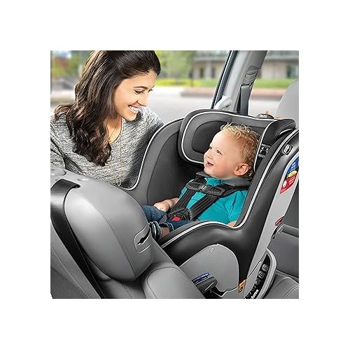 치코 Chicco NextFit® Zip Convertible Car Seat, Rear-Facing Seat for Infants 5-40 lbs., Forward-Facing Toddler Car Seat 25-65 lbs., Baby Travel Gear | Carbon/Black/Grey