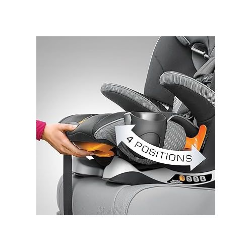 치코 Chicco MyFit Harness + Booster Car Seat, 5-Point Seat and High Back Seat, for Children 25-100 lbs. | Atmosphere/Black