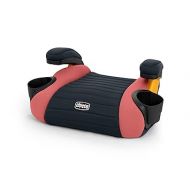 Chicco GoFit Backless Booster Car Seat, Travel Seat for Car, Portable Children 40-110 lbs. | Coral/Orange