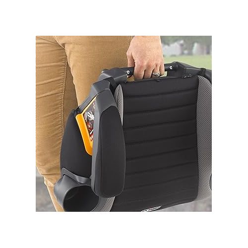 치코 Chicco GoFit Backless Booster Car Seat, Travel, Portable Car Booster Seat for children 40-110 lbs. | Shark/Black/Grey