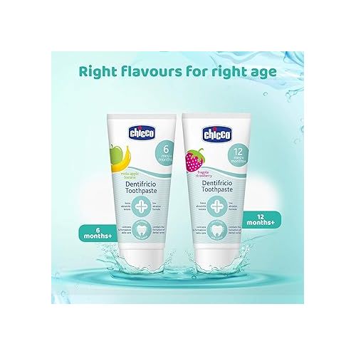 치코 Chicco Oral Care Apple&Banana Toothpaste Ch320023201000 50 Ml.