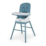 Chicco Stack® Hi-Lo 6-in-1 Multi-Use Convertible High Chair, Reclining High Chair for Babies and Toddlers Easy-Clean Baby High Chair Booster Toddler Seat Combo | Tide/Blue/Green