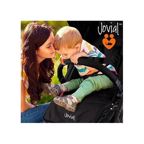 치코 Portable Folding Lightweight Baby Stroller - Smallest Foldable Compact Stroller Airplane Travel, Compact Storage, 5-Point Safety, Easy 1 Hand Fold, Canopy Sun Shade, Storage Bag - Jovial JPC20BK