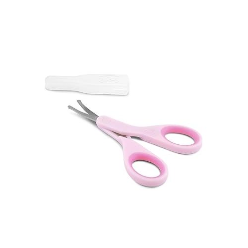 치코 Chicco My First Beauty Set 5-in-1, Chicco Hygiene Set for Newborns, Children's Hygiene Products, Comb, Brush, Nail Scissors, Thermometer and Bath Sponge, Baby Accessories 0 Months, Pink