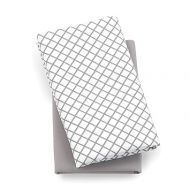 Chicco Lullaby Playard Sheets - Grey Diamond 2 Count (Pack of 1)