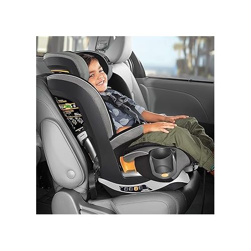 치코 Chicco MyFit Zip Harness + Booster Car Seat - Granite, Grey