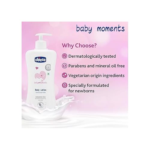 치코 Chicco Baby Moment Body Lotion Size 500 Ml.